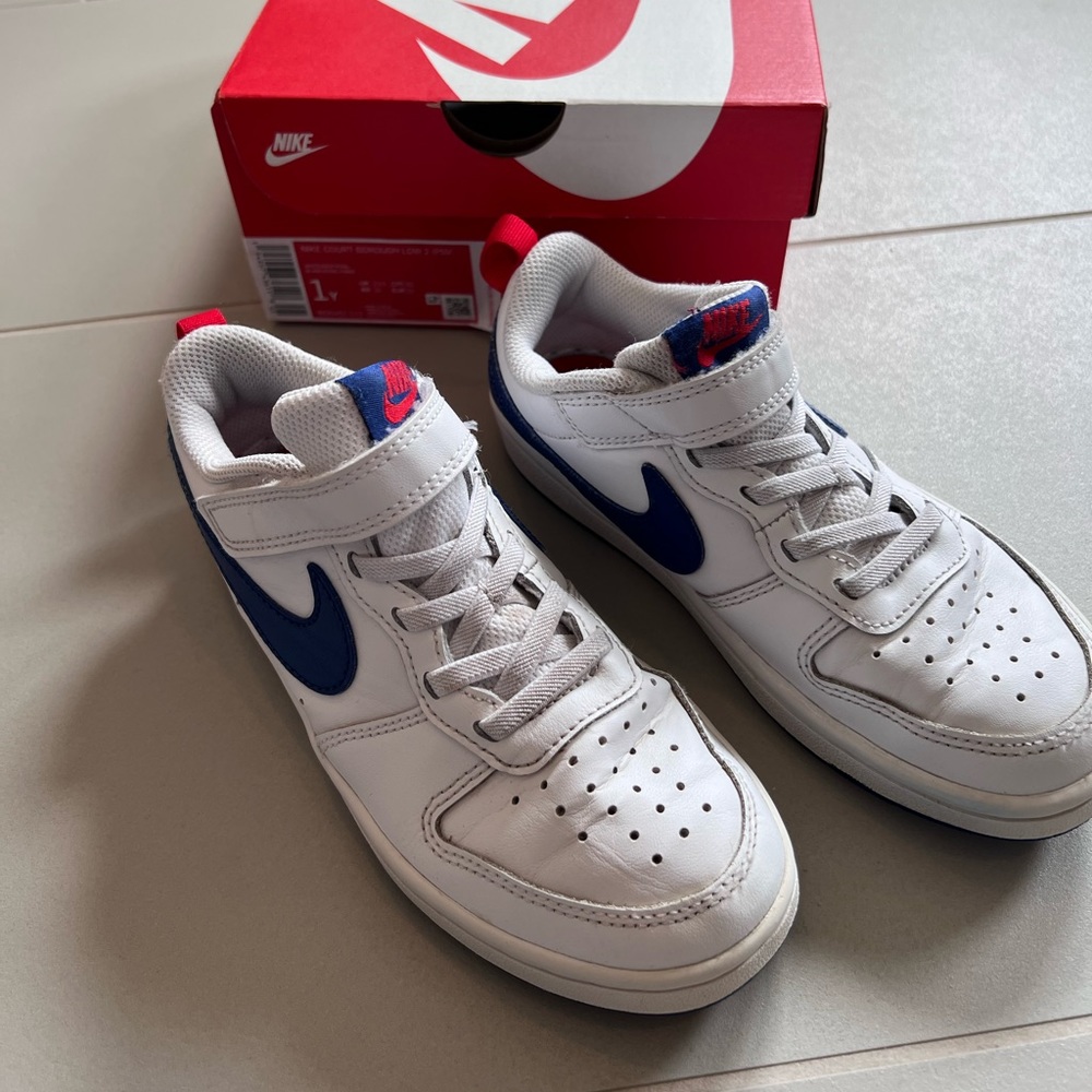 Nike Court Borough Low 2 - white/blue - 1Y